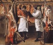 Annibale Carracci the butcher store oil painting on canvas